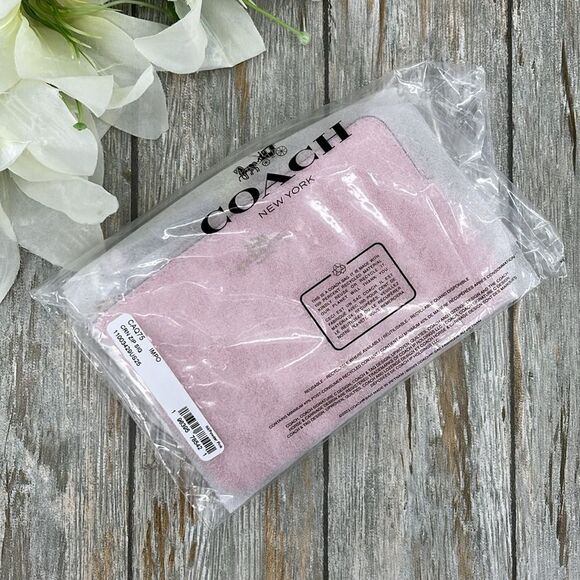 Corner Limited Zip Wristlet In Signature Canvas Powder Pink Wallet Bag Purse - Picture 7 of 7